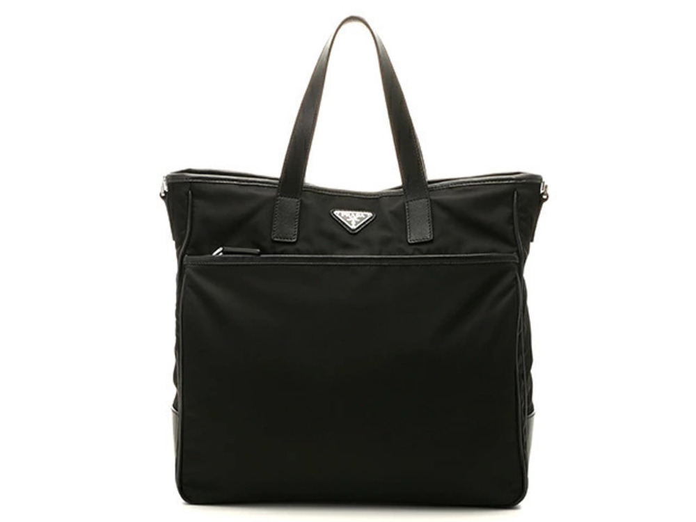 Prada bag shoulder black saffiano leather